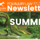 Atlanta botanical gardens image with Fox Injury Law header for newsletter